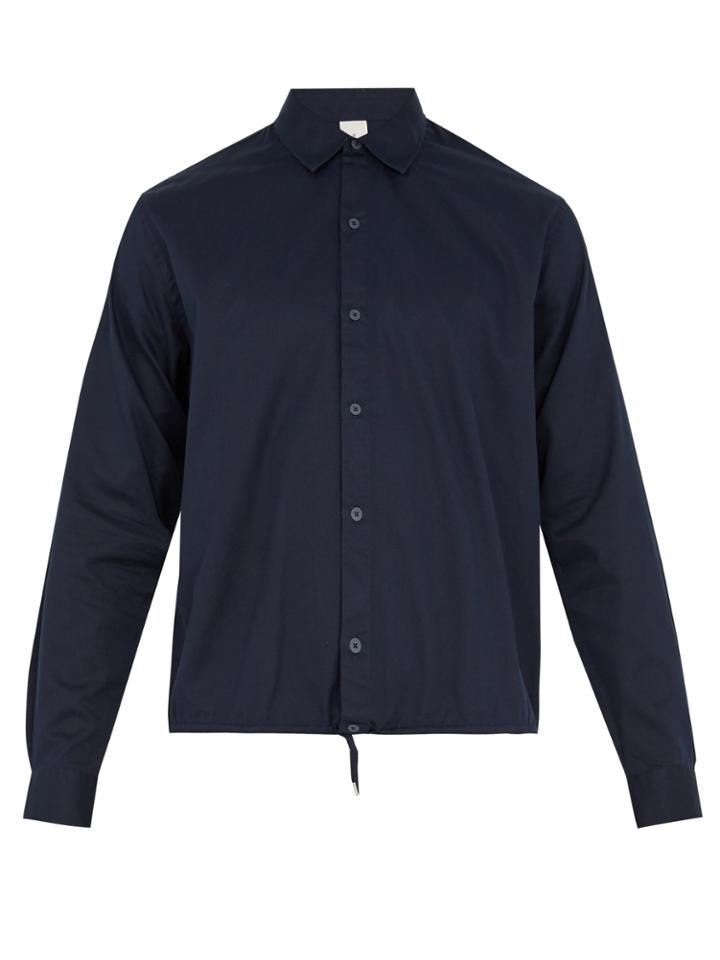 S0rensen Seafarer Drawstring-hem Cotton Shirt