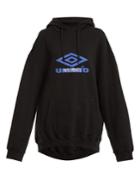Vetements X Umbro Logo-print Cotton-blend Hooded Sweatshirt
