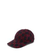 Matchesfashion.com Gucci - Gg-print Wool-blend Felt Cap - Mens - Navy