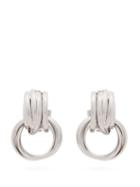 Matchesfashion.com Balenciaga - Bb Double Hoop Earrings - Womens - Silver