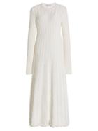 Gabriela Hearst - Django Ribbed-knit Midi Dress - Womens - Ivory