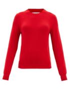 Comme Des Garons Comme Des Garons - Round-neck Wool Sweater - Womens - Red
