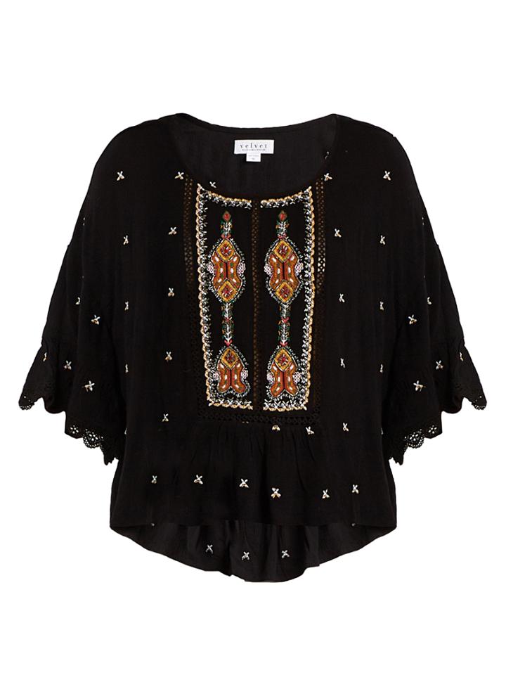 Velvet By Graham & Spencer Alisdair Embellished Top