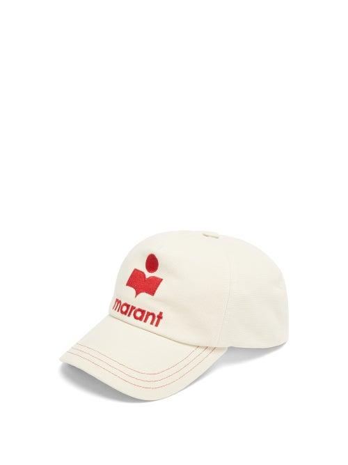 Matchesfashion.com Isabel Marant - Tyron Logo-embroidered Canvas Baseball Cap - Womens - Beige