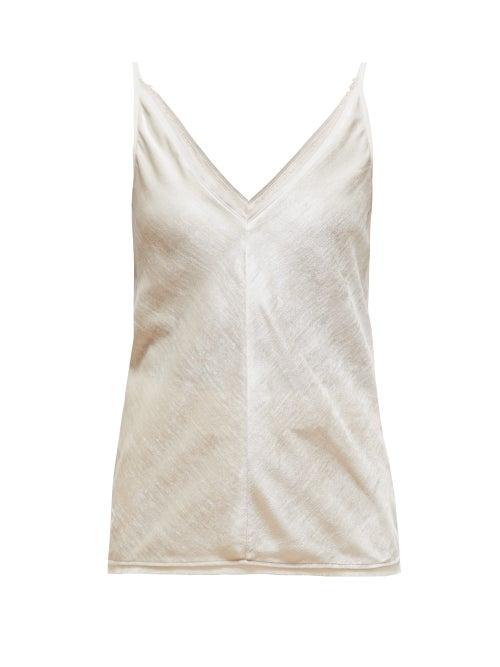 Matchesfashion.com Gabriela Hearst - Maria Velvet Cami Top - Womens - Ivory