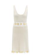 Matchesfashion.com Staud - Margherita Daisy-crochet Knitted Dress - Womens - White