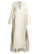 Zeus + Dione Khloris Long-sleeved Silk Maxi Dress