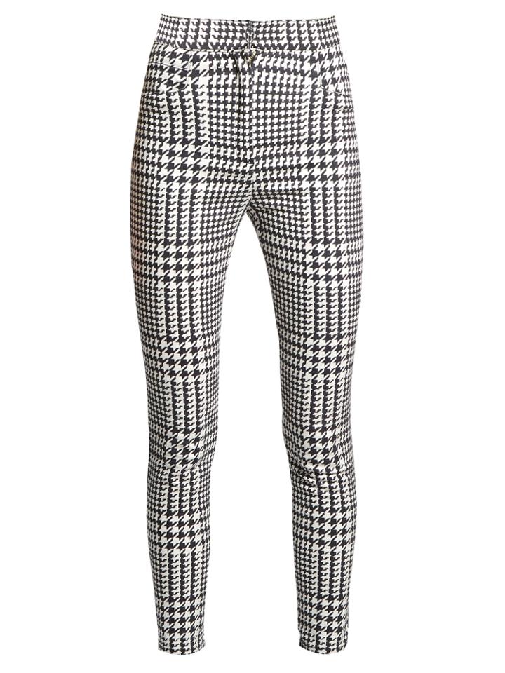 Balmain Hound's-tooth Check Skinny-leg Trousers