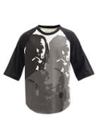 Youths In Balaclava - Lemmy-print Cotton-jersey T-shirt - Mens - Black White