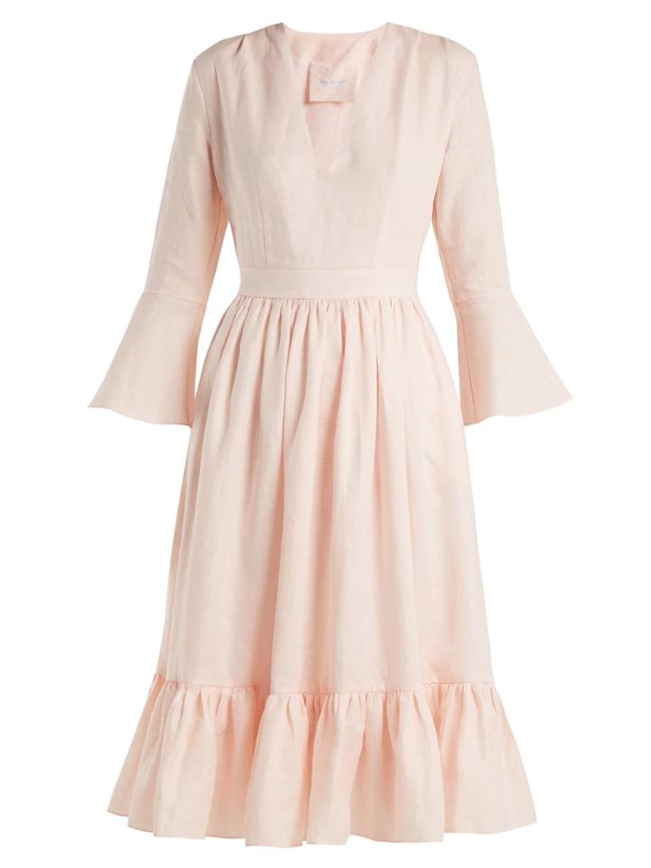 Loup Charmant Sea Island Tie-waist Linen Dress