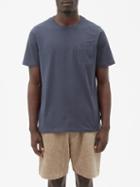 Oliver Spencer - Oli Patch-pocket Organic-cotton Jersey T-shirt - Mens - Navy
