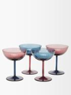 La Doublej - X Salviati Set Of Four Murano Champagne Coupes - Womens - Multi