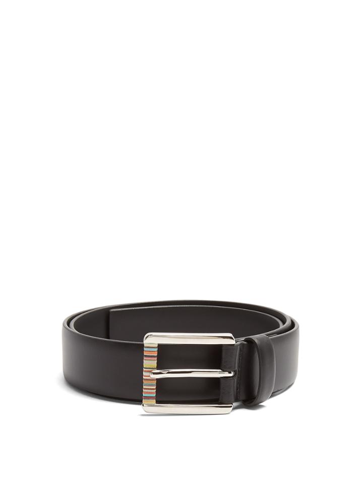 Paul Smith Artist Stripe Leather Belt
