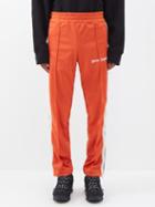 Palm Angels - Logo-print Jersey Track Pants - Mens - Black Orange