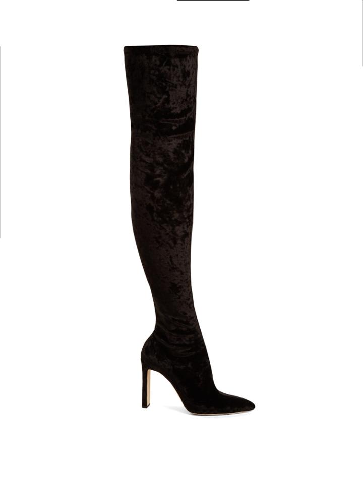 Jimmy Choo Lorraine Velvet High Boots