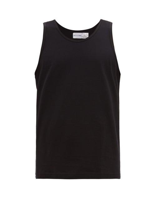 Matchesfashion.com Comme Des Garons Shirt - Round Neck Cotton Jersey Tank Top - Mens - Black