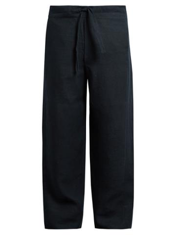 Hecho Drawstring-waist Linen Trousers