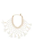 Matchesfashion.com Rosantica - Sentiero Faux-pearl And Flower Necklace - Womens - White