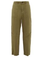 Matchesfashion.com Sea - Adalene Cotton Trousers - Womens - Khaki