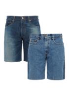 Matchesfashion.com Bless - Set Of Two Denim Shorts - Mens - Blue