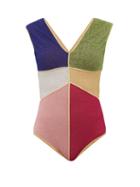 Matchesfashion.com Osree - Lumire Colour-block Metallic Swimsuit - Womens - Multi