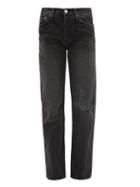 Matchesfashion.com Re/done Originals - Loose-fit Straight Jeans - Womens - Dark Grey