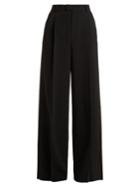 Redvalentino Wide-leg High-rise Crepe Trousers