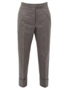 Matchesfashion.com Thom Browne - Tailored Wool Twill Trousers - Womens - Grey