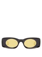 Matchesfashion.com Loewe Paula's Ibiza - Square Acetate Sunglasses - Mens - Black Yellow
