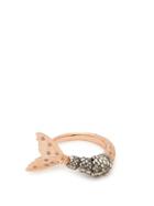 Matchesfashion.com Bibi Van Der Velden - Mermaid Brown Diamond And 18kt Rose Gold Ring - Womens - Grey