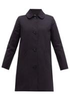 Matchesfashion.com A.p.c. - Poupe Cotton Blend Gabardine Coat - Womens - Navy