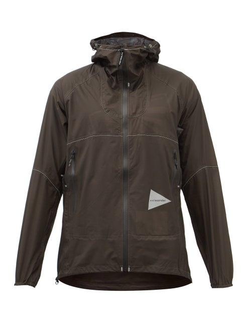 And Wander - 3l Technical-nylon Hooded Jacket - Mens - Grey