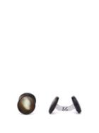 Matchesfashion.com Samuel Gassmann - Mother Of Pearl And Sterling Silver Cufflinks - Mens - Green