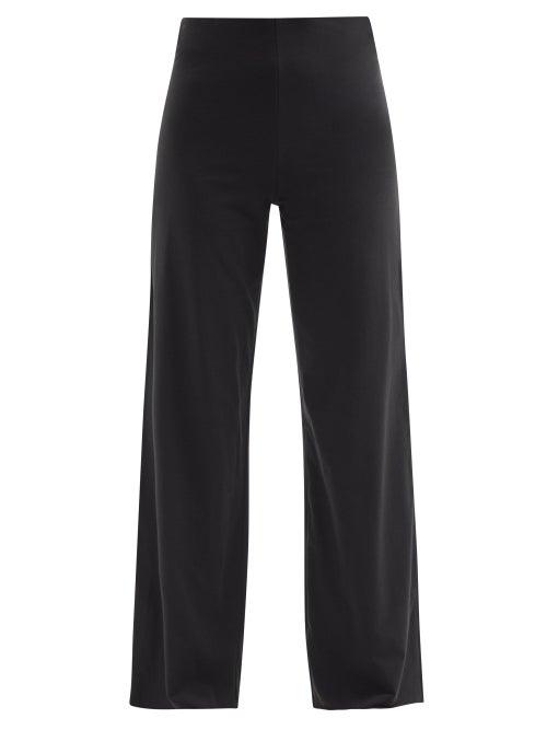 Ladies Lingerie Skin - Athena Organic Pima Cotton-blend Pyjama Trousers - Womens - Black