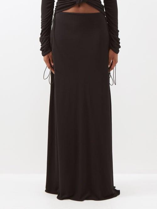 Maximilian Davis - Donna Jersey Maxi Skirt - Womens - Black