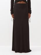 Maximilian Davis - Donna Jersey Maxi Skirt - Womens - Black