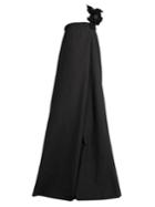 Brunello Cucinelli Strap-embellished One-shoulder Cotton Gown