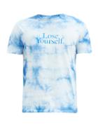 Matchesfashion.com Paco Rabanne - Lose Yourself-print Tie-dye Cotton-jersey T-shirt - Mens - Blue