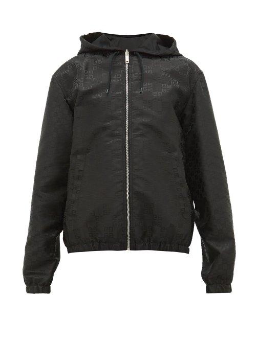 Matchesfashion.com Givenchy - Reversible Logo Jacquard Windbreaker Jacket - Mens - Black