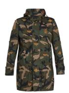 Valentino Insect-embroidered Camouflage-print Parka