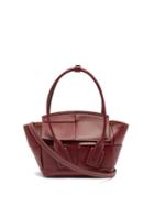 Matchesfashion.com Bottega Veneta - Arco 29 Intrecciato Leather Handbag - Womens - Burgundy