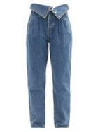 Matchesfashion.com Re/done Originals - 80s Fold-over Straight-leg Jeans - Womens - Denim