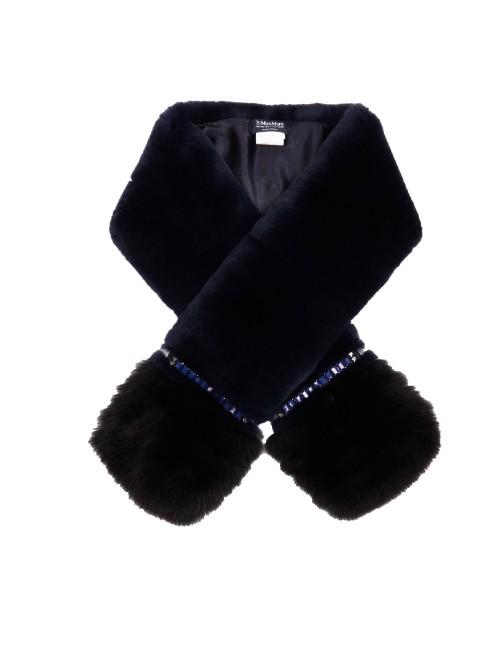 S Max Mara Bye Fur Scarf