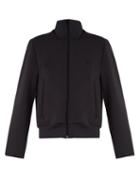 Matchesfashion.com Balenciaga - Logo Embroidered Scuba Jersey Jacket - Womens - Dark Grey