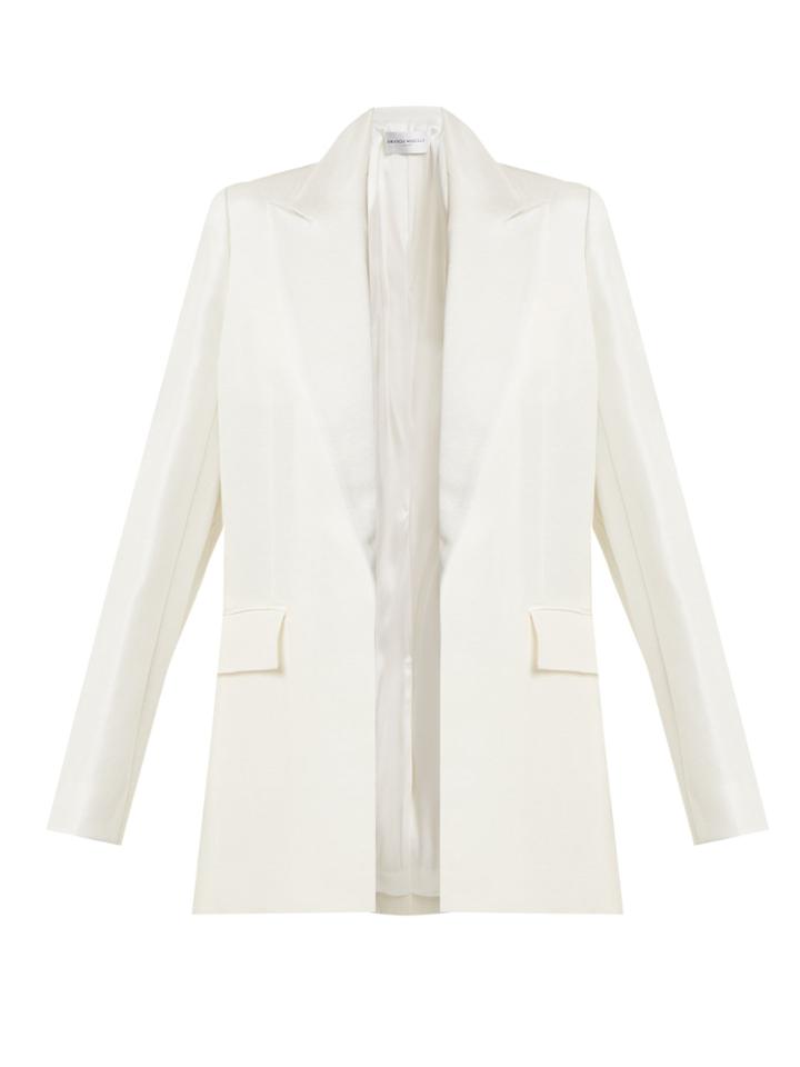 Amanda Wakeley Linen-blend Peak-lapel Jacket
