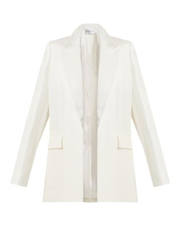 Amanda Wakeley Linen-blend Peak-lapel Jacket