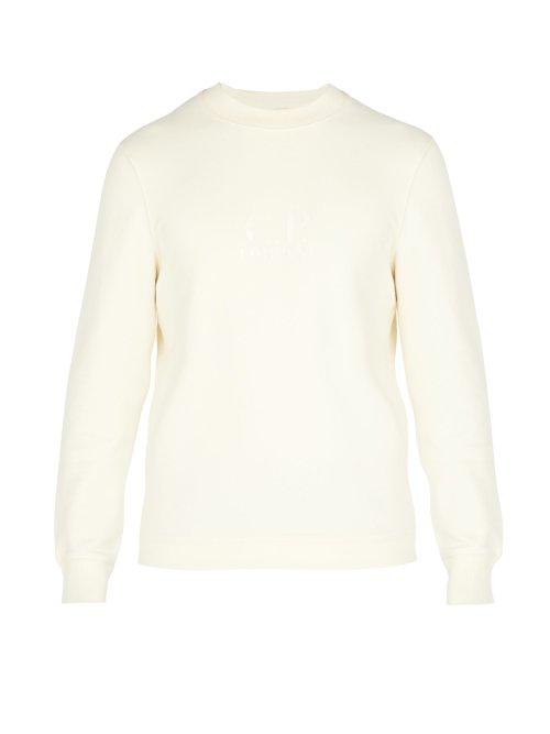 Matchesfashion.com C.p. Company - Logo Cotton Sweatshirt - Mens - White