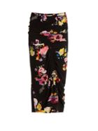 Matchesfashion.com Preen By Thornton Bregazzi - Cosmia Posy Print Stretch Crepe Skirt - Womens - Black Multi