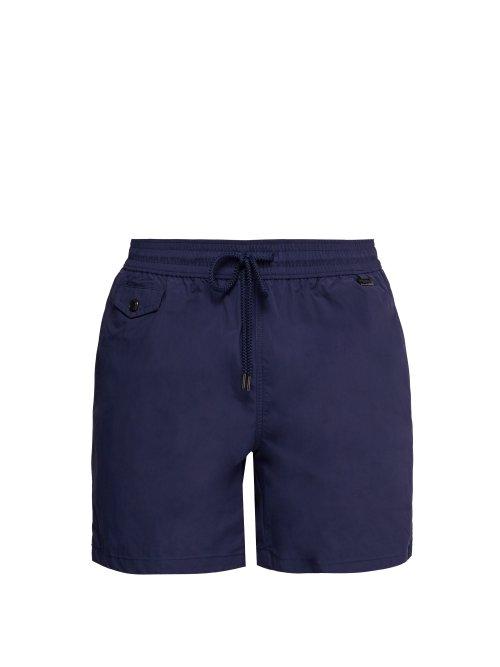 Matchesfashion.com Polo Ralph Lauren - Explorer Fit Logo Embroidered Swim Shorts - Mens - Navy