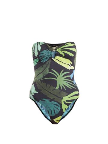 Matchesfashion.com Kalmar - U Bar Swimsuit - Womens - Green Multi